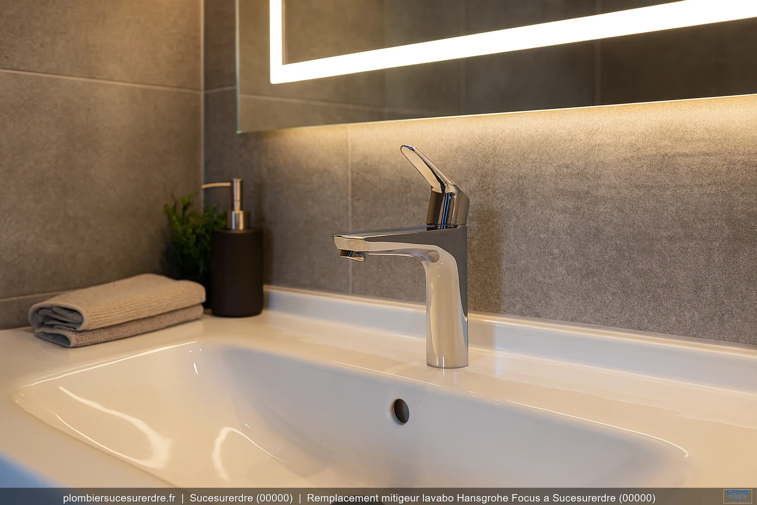 Mitigeur Lavabo Hansgrohe Sucesurerdre 00000 - Plombier Sucé-sur-Erdre (44240) | plombiersucesurerdre.fr